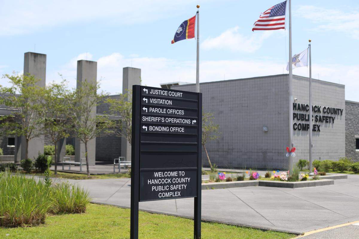 The Hancock County Public Safety Complex houses the sheriff’s department, justice court and the jail.
