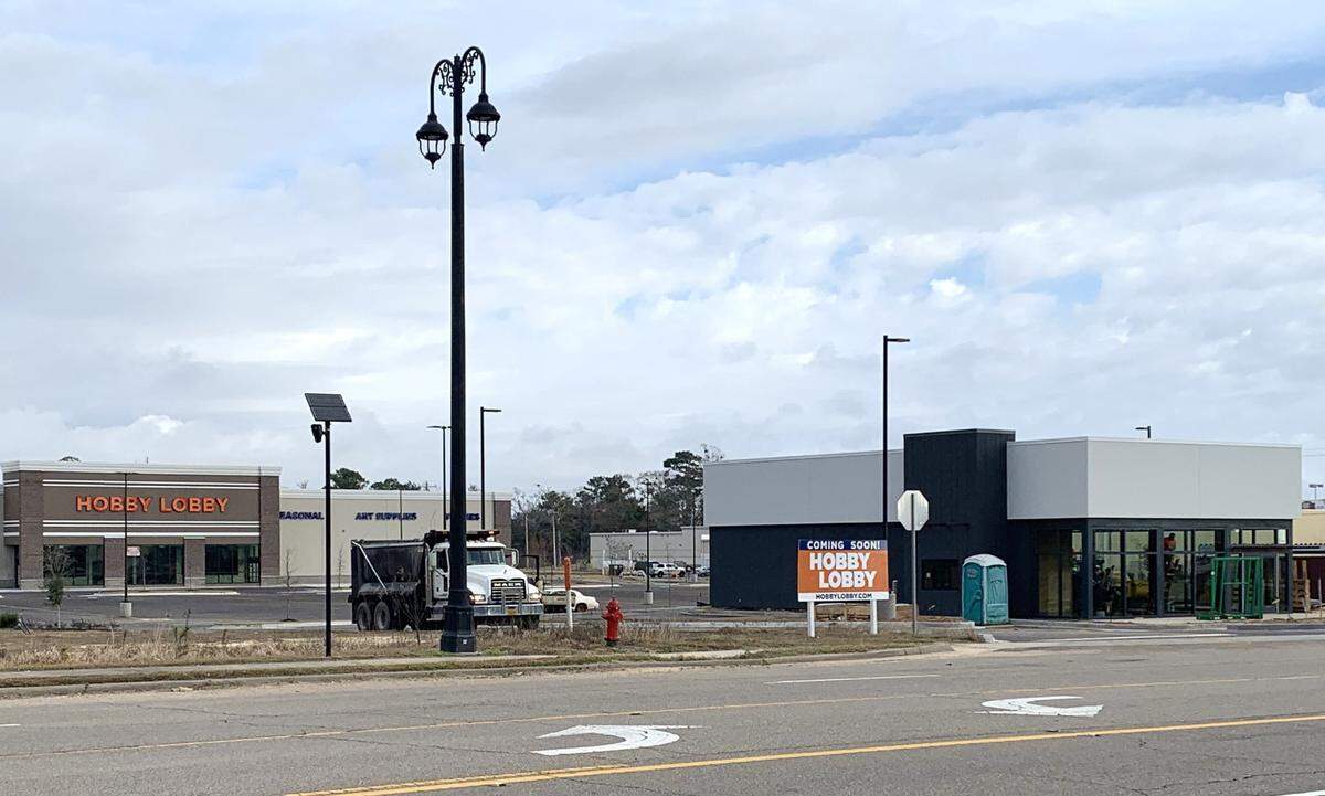 The first Coast location of Chipolte Mexican Grill in South Mississippi is under construction at One Promenade in D’Iberville, in front of the new Hobby Lobby.