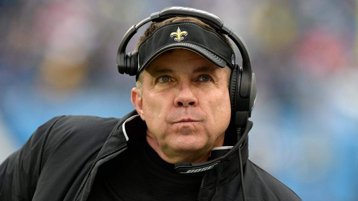 FILE - In this Dec. 22, 2019, file photo, New Orleans Saints head coach Sean Payton watches from the sideline in the second half of an NFL football game against the Tennessee Titans in Nashville, Tenn. The 2020 NFL Draft is April 23-25. (AP Photo/Mark Zaleski, File)
