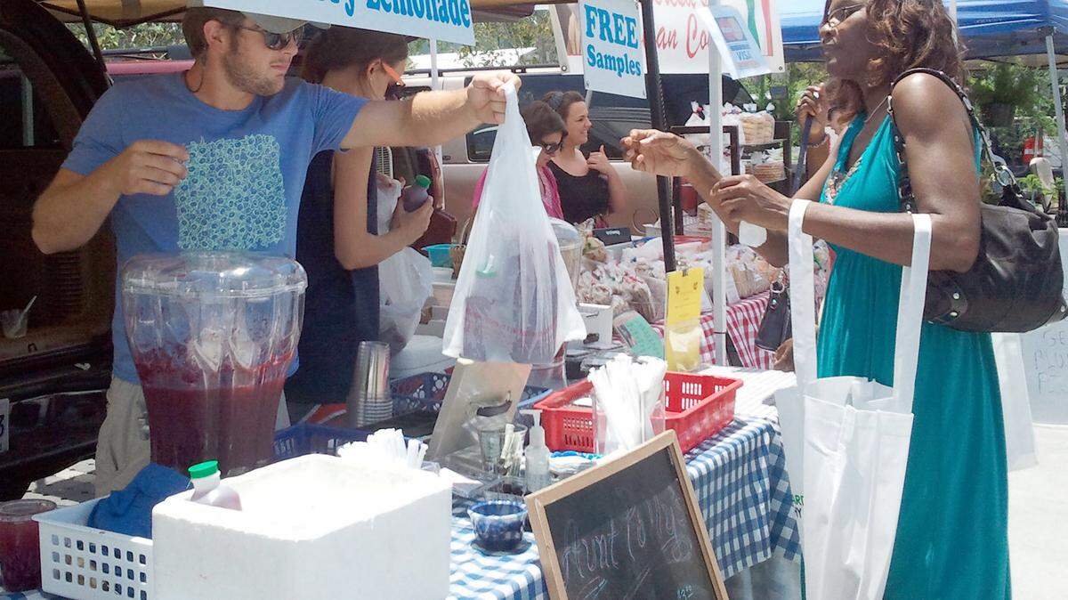 CECILY CUMMINGS/SPECIAL TO THE SUN HERALD/FILEFree ice cream with blueberries and strawberries will be served at the 11th annual Red, White & Blueberry Festival in Ocean Springs on Saturday.