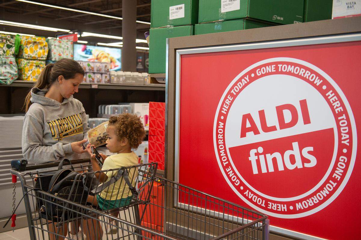 Customers shop in the Aldi finds aisle during the soft opening of the first Aldi location on the Mississippi coast at Aldi in Ocean Springs on Wednesday, Aug. 24, 2022.