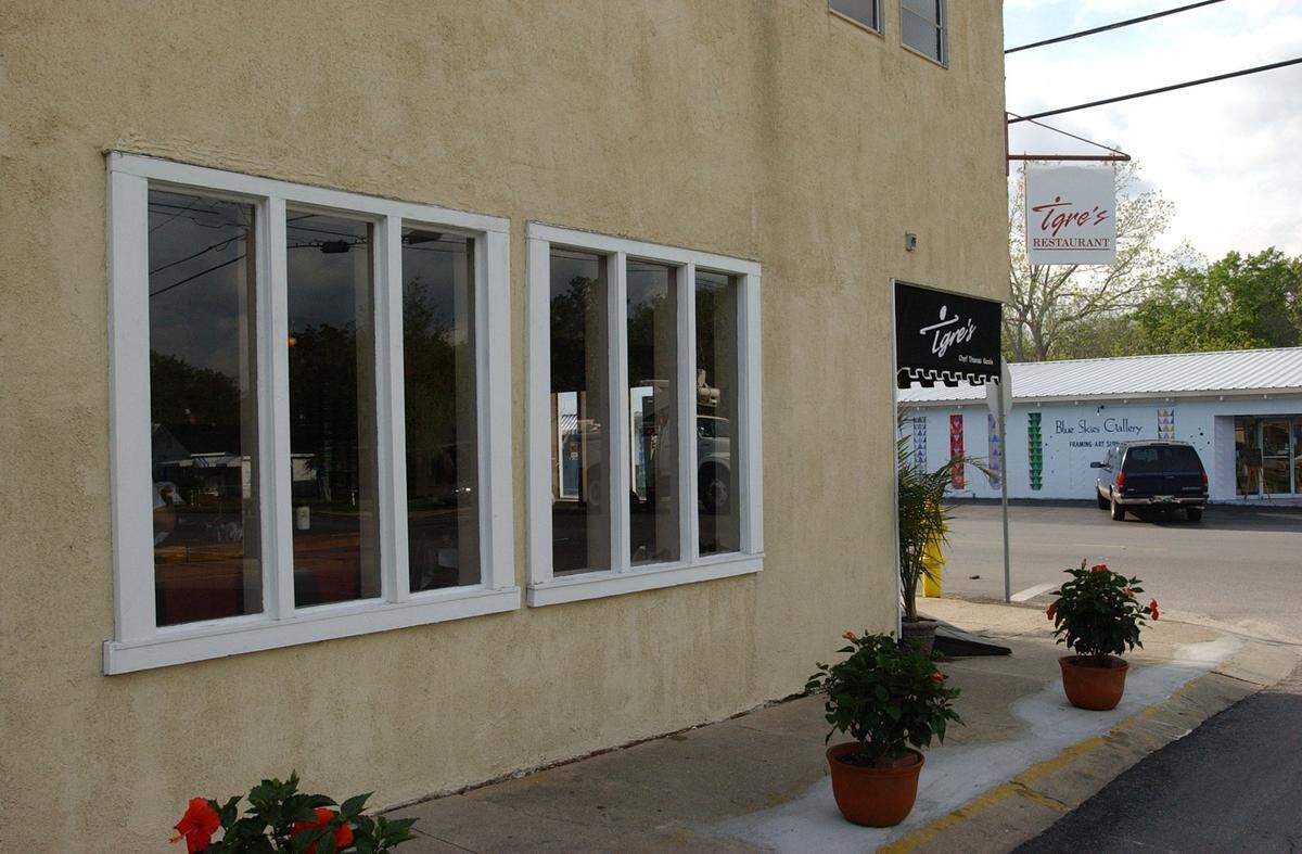 Tigre’s restaurant where it stood at the intersection of Market and Second streets in Pass Christian.