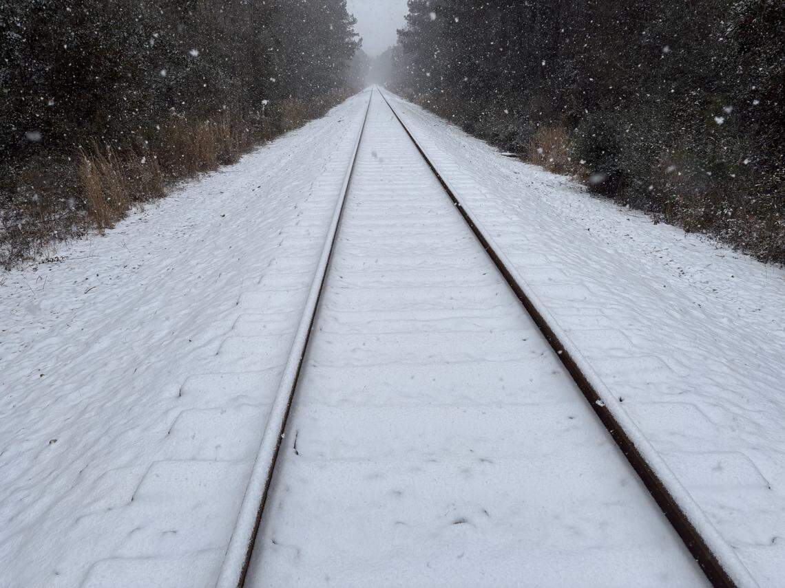 It’s beginning to look like a Winter Wonderland in Perkinston near the Mississippi Gulf Coast Community College campus.