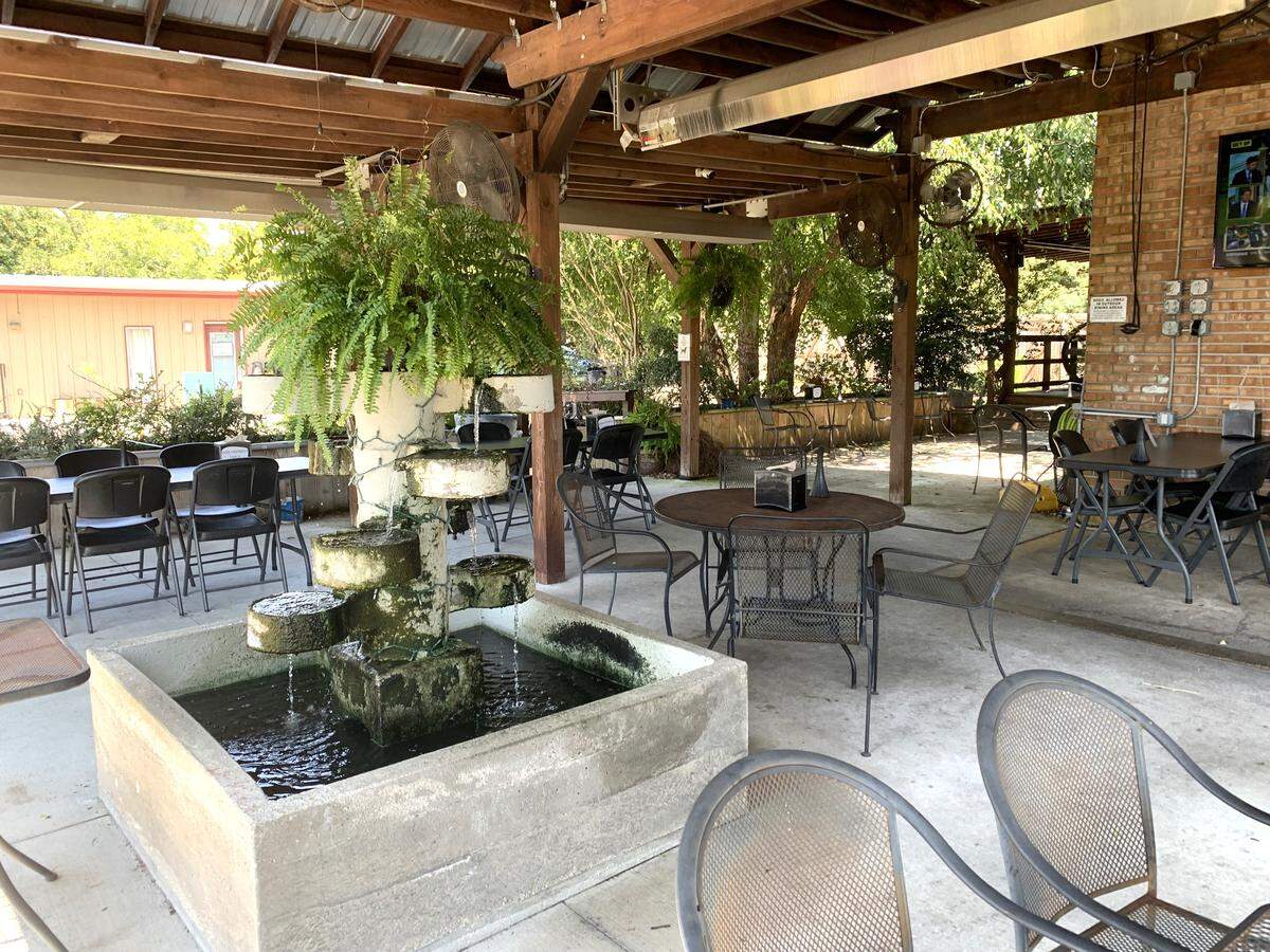 A covered courtyard at Long Beach Market & Deli is ready for music after the new mayor and aldermen reversed a ban that stood for 12 years. The restaurant owner is planning a variety of styles of music to go with the eclectic menu and big variety of beers.
