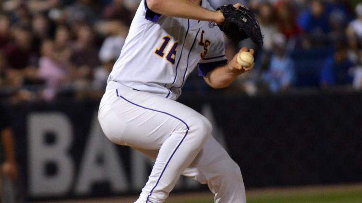 ANDREA MABRY/ADVOCATE/FILE 
 LSU's Jared Poche pitches against Mississippi State in the SEC Tournament in Hoover, Ala., on May 26. LSU is set to host the Baton Rouge Regional.