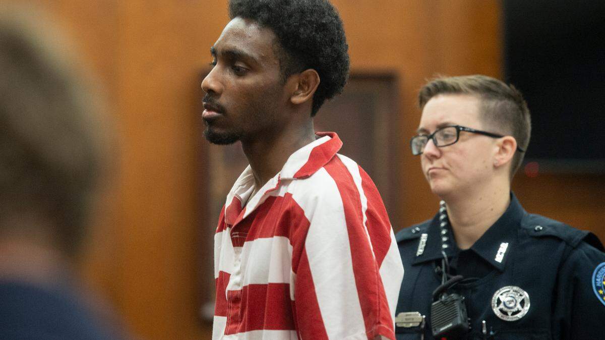 Nyheem Dajon Frazier is led out of Harrison County Circuit Court in Biloxi on Monday after pleading guilty to shooting and injuring a classic car enthusiast at Cruisin’ The Coast in 2021.
