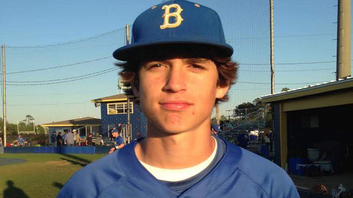 BAY HIGH SCHOOL 
 Bay High pitcher Cole Brady.