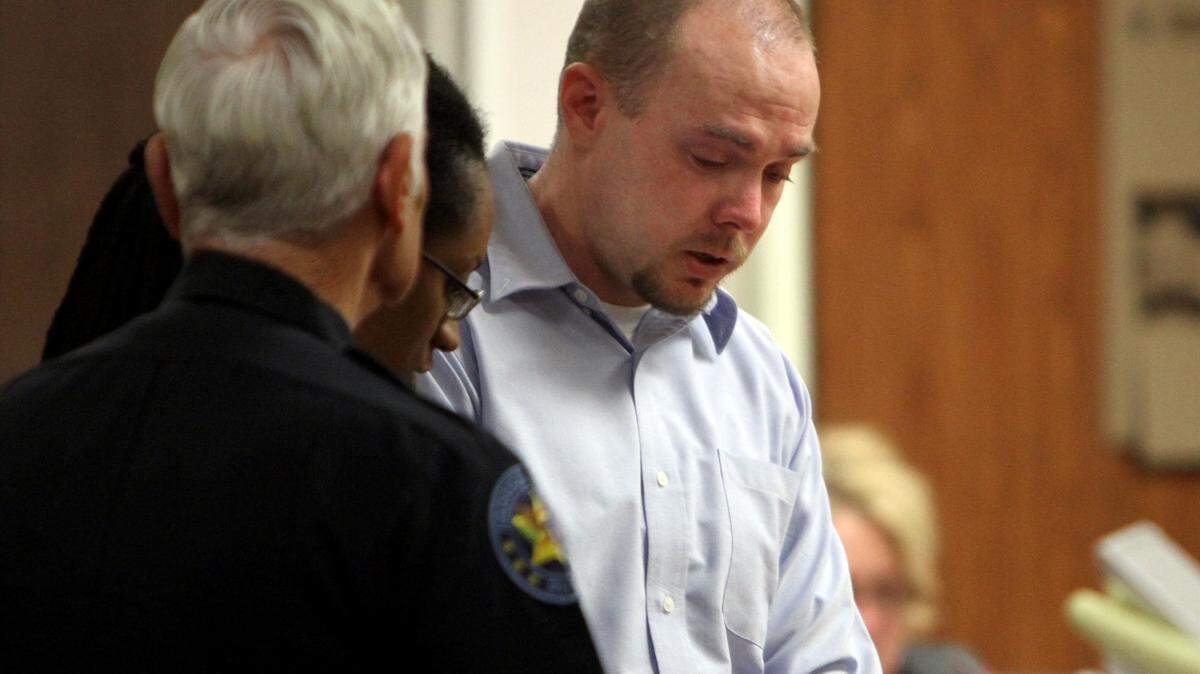 Timothy Ronk leaves  the courtroom in 2010 after he was found guilty of the murder of Michelle Craite.