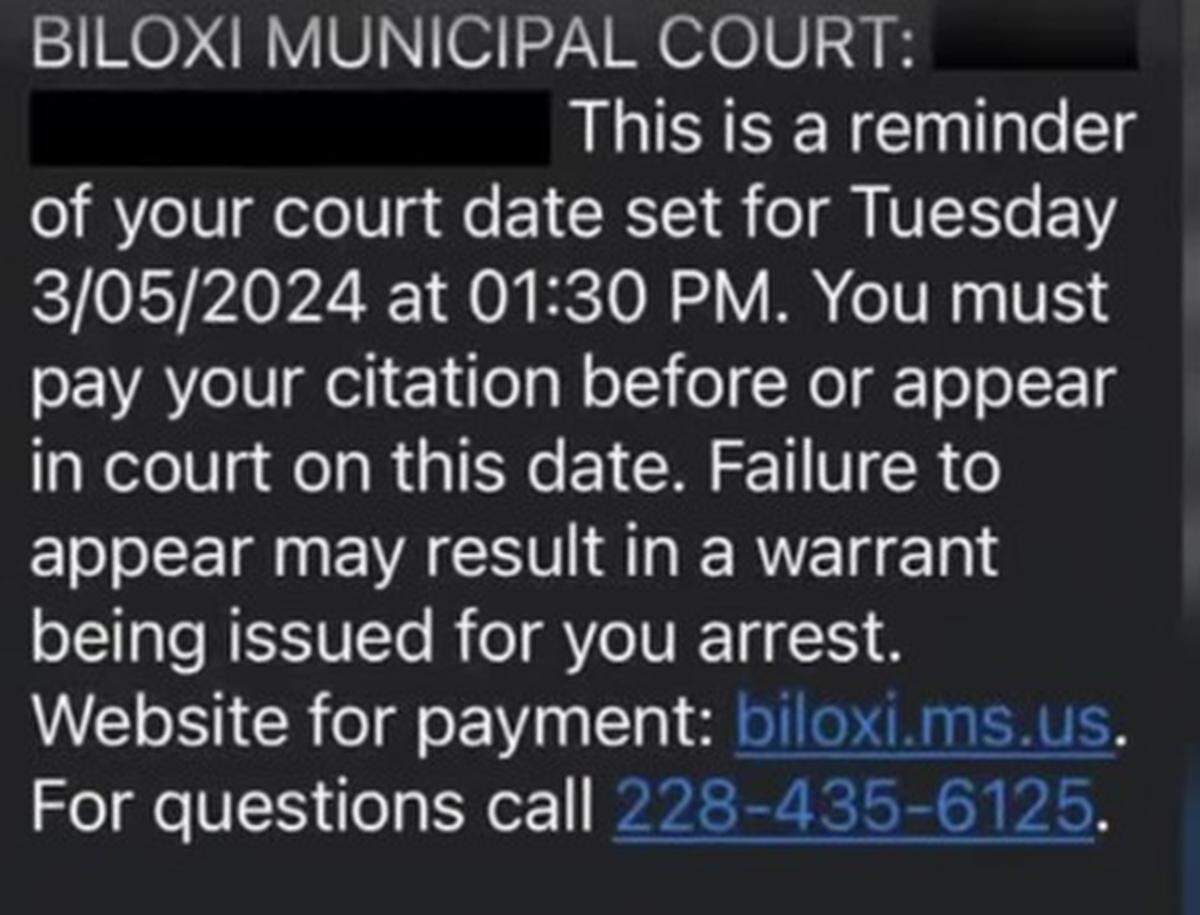 Ignore all texts asking you for payment via a link.