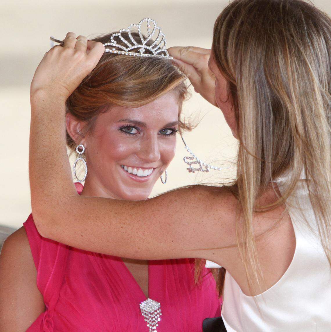 Cory McGee of Pass Christian is crowned Queen of the 2010 Mississippi Deep Sea Fishing Rodeo during the closing day of the event held at the Island View Casino parking garage in Gulfport.