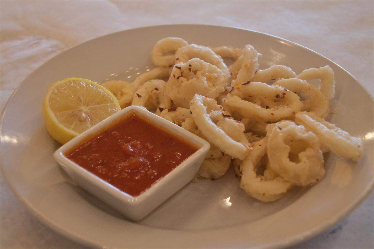 The fried calamari at Italian Bistro in Pascagoula.