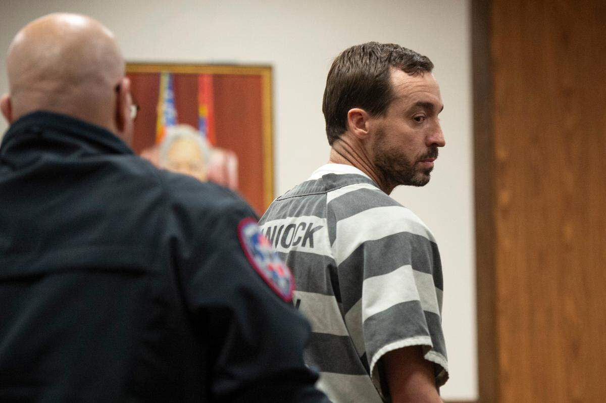 Alan Moran is escorted out of the courtroom after Moran’s revocation hearing at Harrison County Circuit Court in Gulfport on Thursday, Dec. 19, 2024.