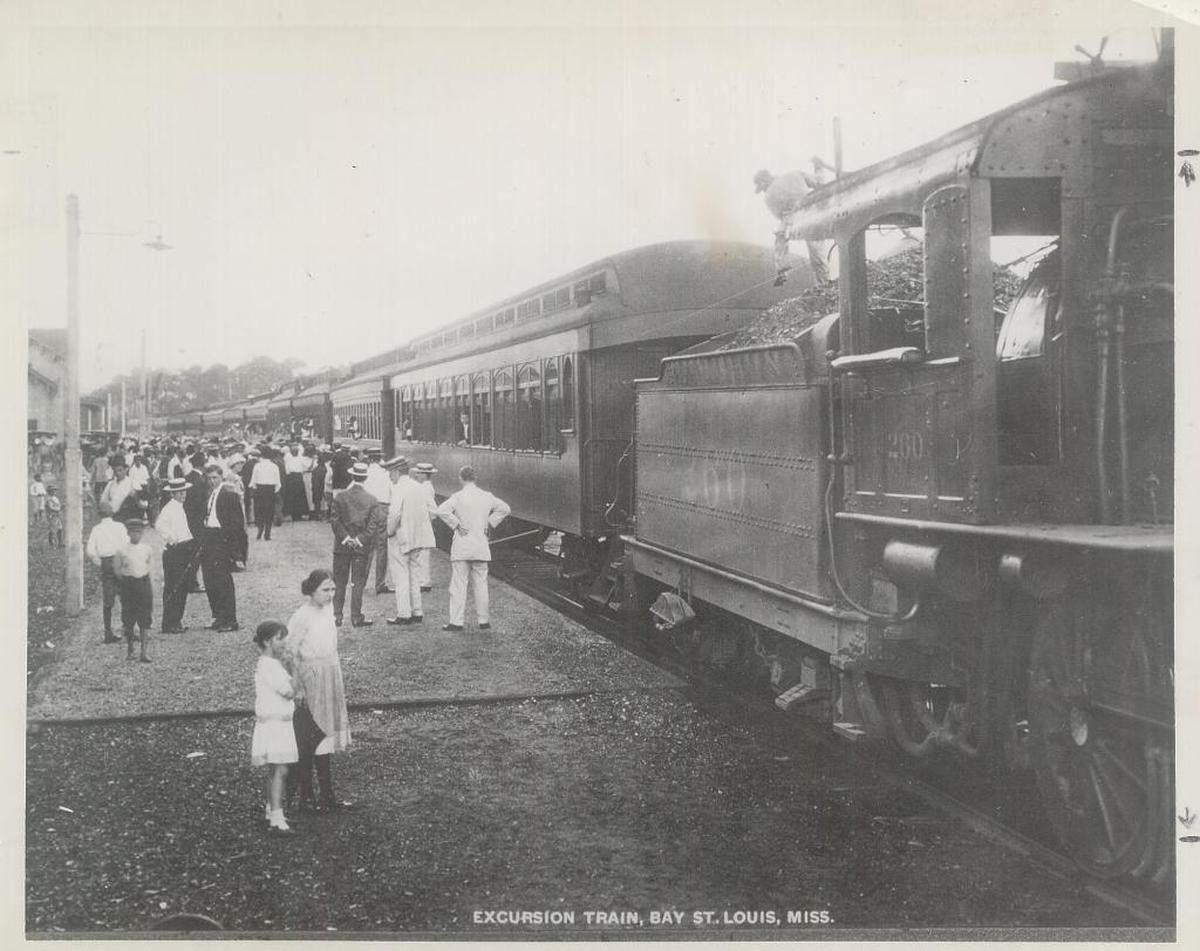 Some say a dapper man in a white linen suit can be seen waiting for a train at the old Bay St. Louis Train Depot, built in 1928.