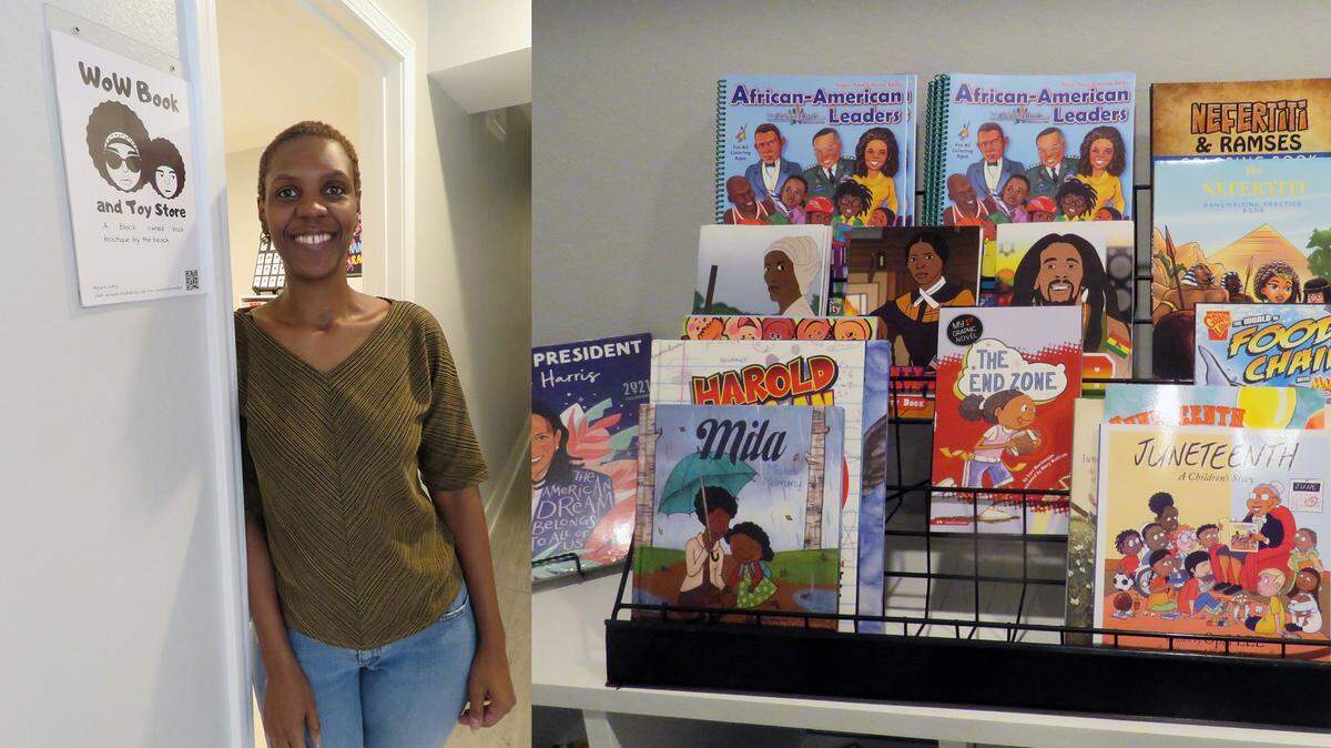 Tonisha Kimble opened Wonders of the World Book and Toy Store in its new space in Gulfport in July 2021.