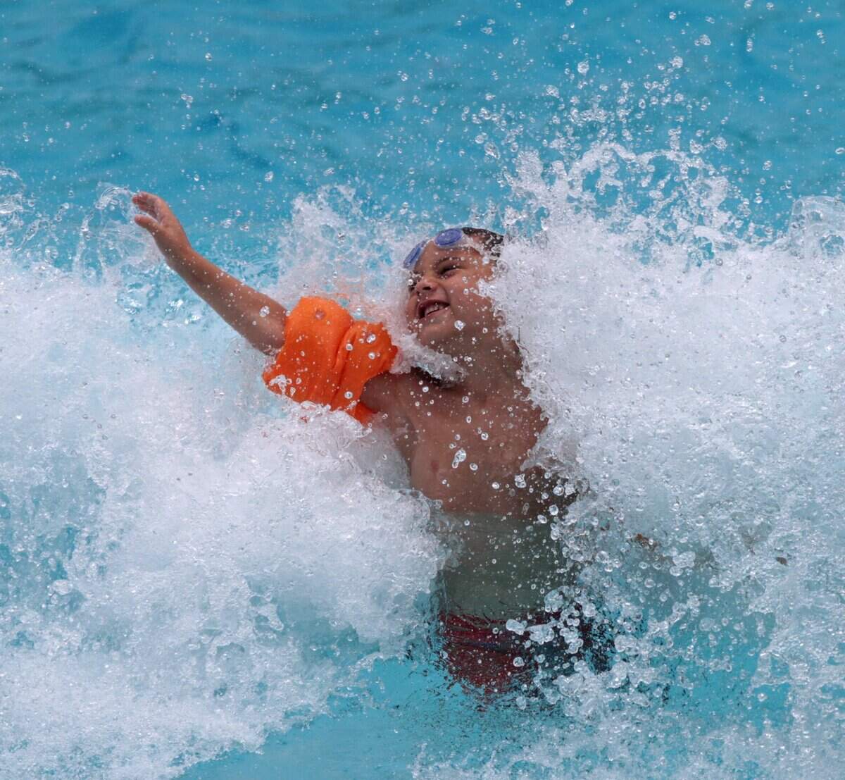 Kids make a splash in the wave pool at Buccaneer Bay Water Park at Buccaneer State Park in Waveland in this file photo. The park has a two-day celebration planned for the July 4 weekend, with lots of cool fun.