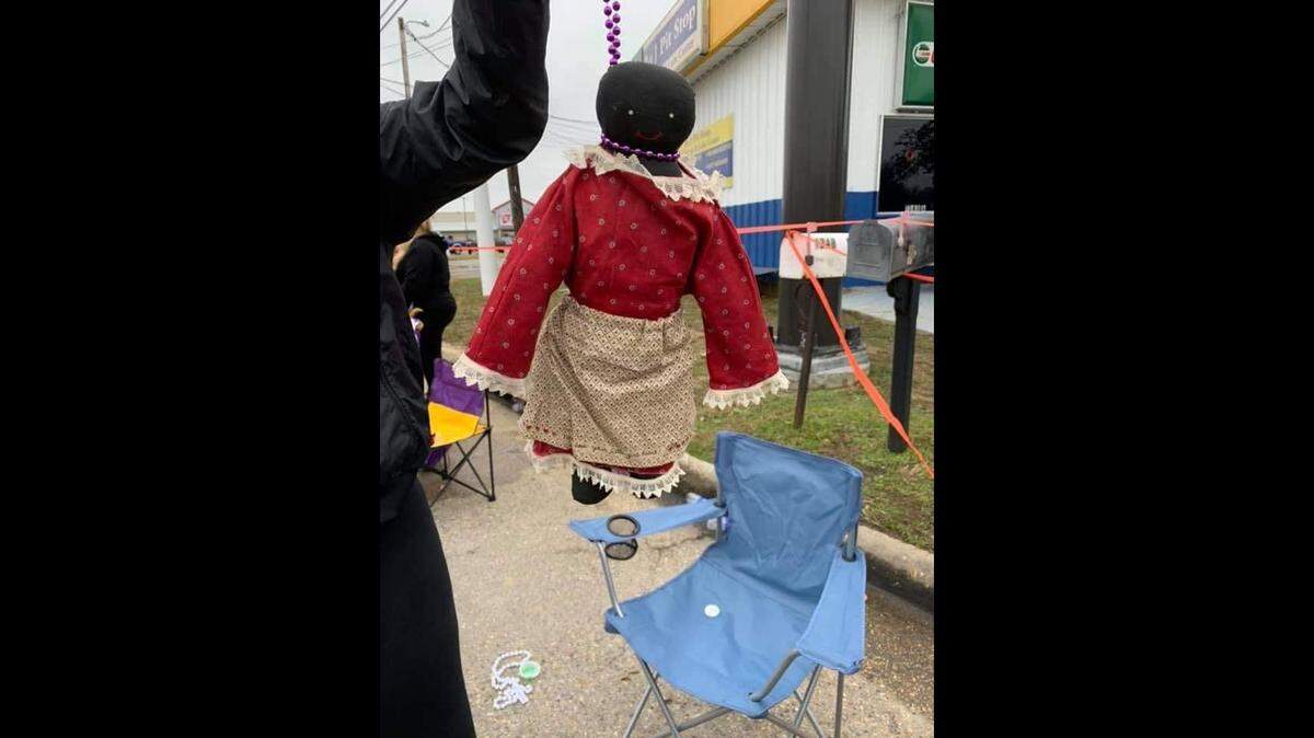 Nicole Fairconeture of Pass Christian told the Sun Herald her 12-year-old daughter receieved this doll with beads formed like a noose around its neck at the Krewe of Nerieds parade on Sunday, Feb. 16, 2020. Officials told the Sea Coast Echo that there is a police investigation into the incident.