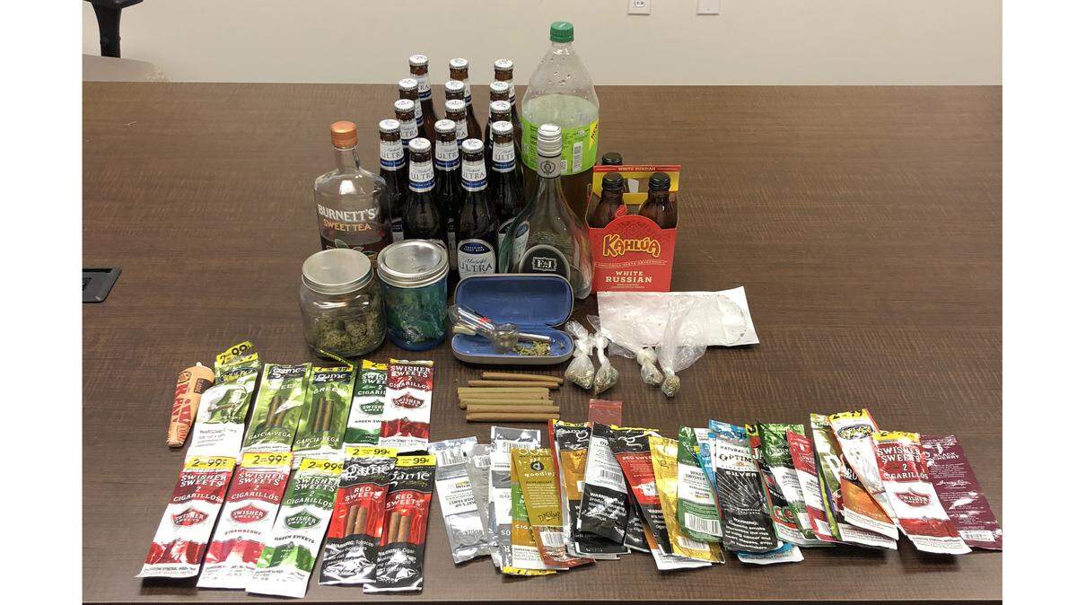 Officers with the Bay St. Louis Police Department and Hancock County Sheriff's Office seized marijuana and numerous alcoholic beverages from juveniles at a house party early Tuesday morning.