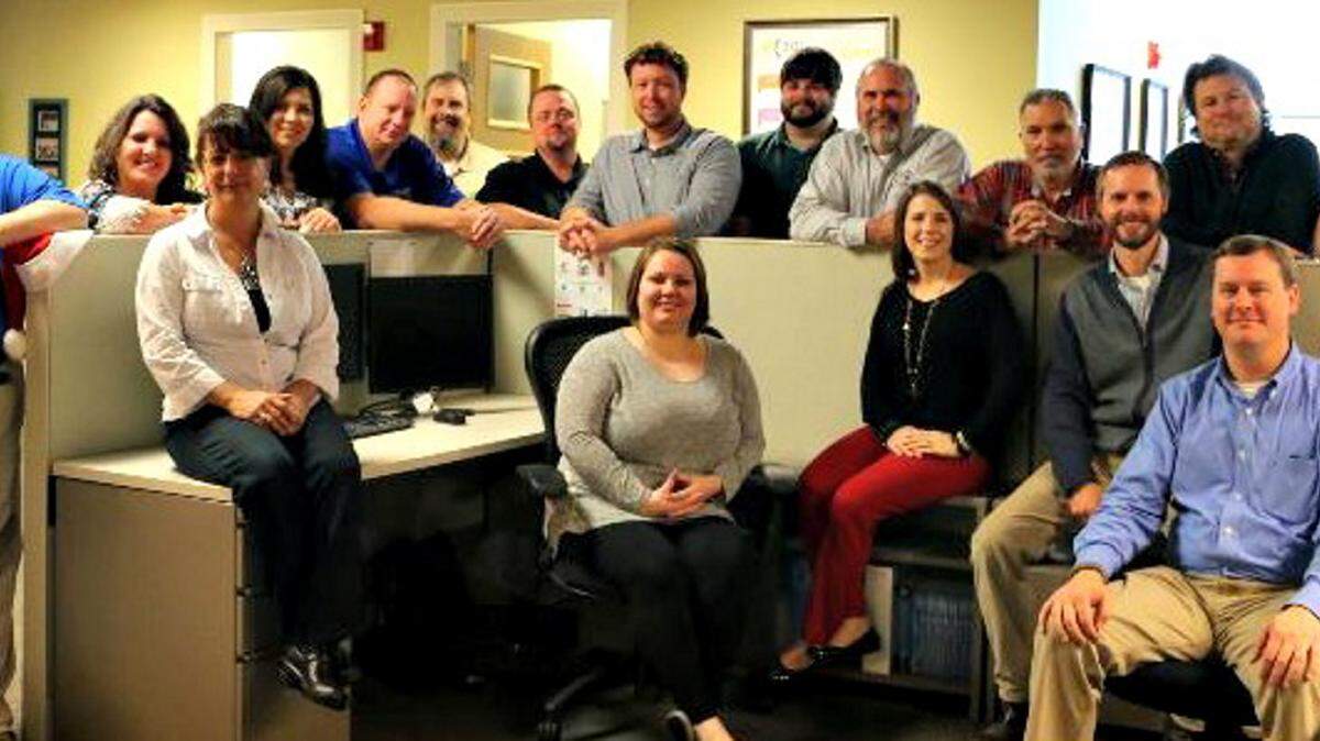 AGJ SYSTEMS & NETWORKS PHOTOThe staff of AGJ Systems & Networks is pictured. The company has opened a second office in Moss Point in addition to its office in Gulfport.