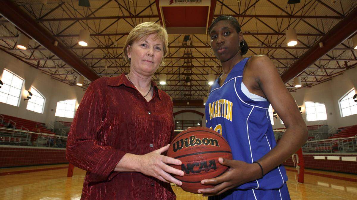 Hancock's Pam Slayton and St. Martin center Chantel Hilliard were named the Sun Herald's Girls Coach and Player Of The Year honorees in 2008.