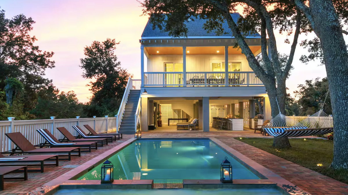 The most expensive Airbnb on the Mississippi Gulf Coast includes a heated pool and plenty of space across three homes.