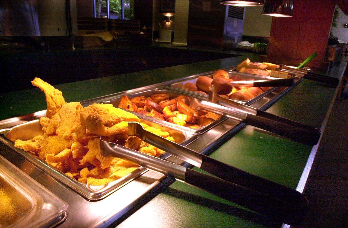 The buffet at the Homestead Restaurant in Biloxi, is pictured in this 2000 file photo. Ken Montana opened The Homestead in Gulfport and when he sold that business, he opened Montana’s barbecue restaurant.