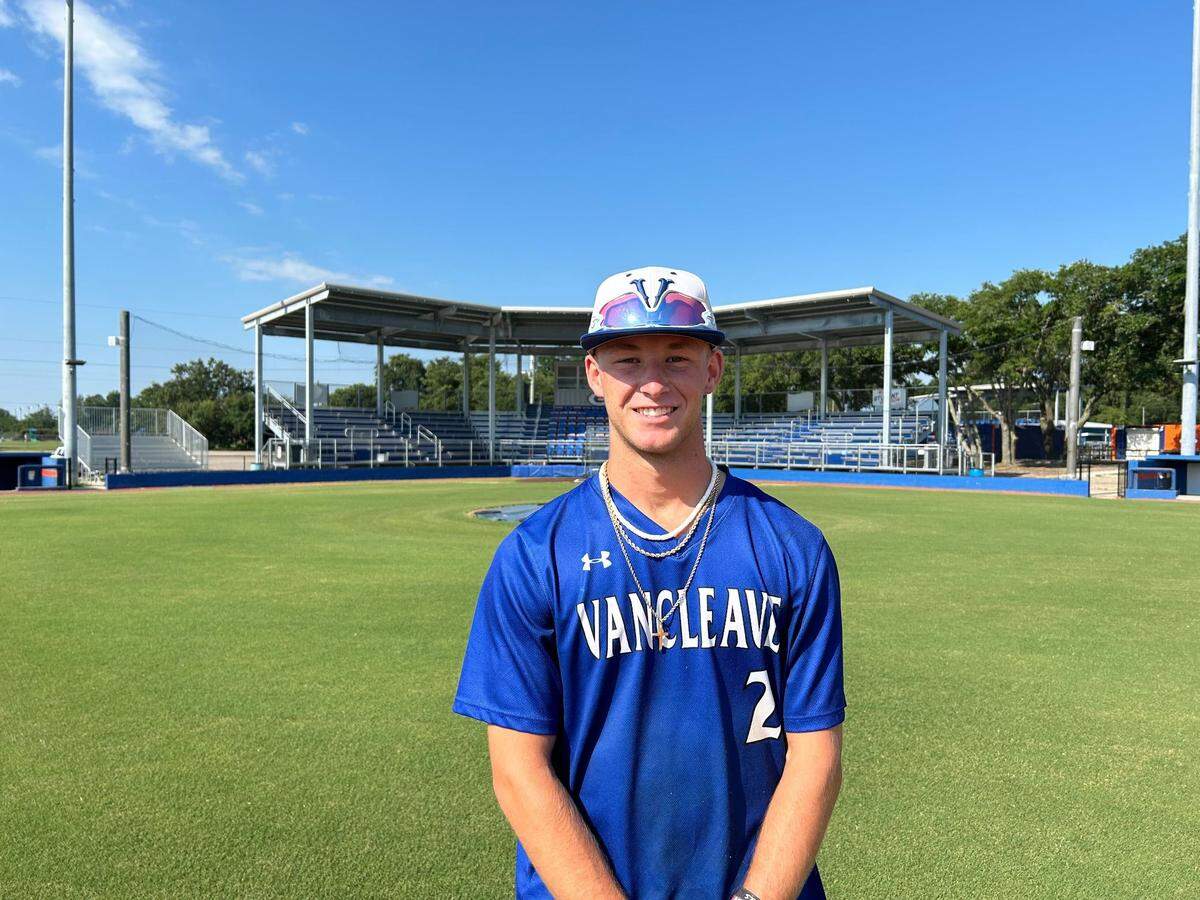 Vancleave Bulldog and 2024 Sun Herald Fan’s Choice Player of the Year Tyler West.