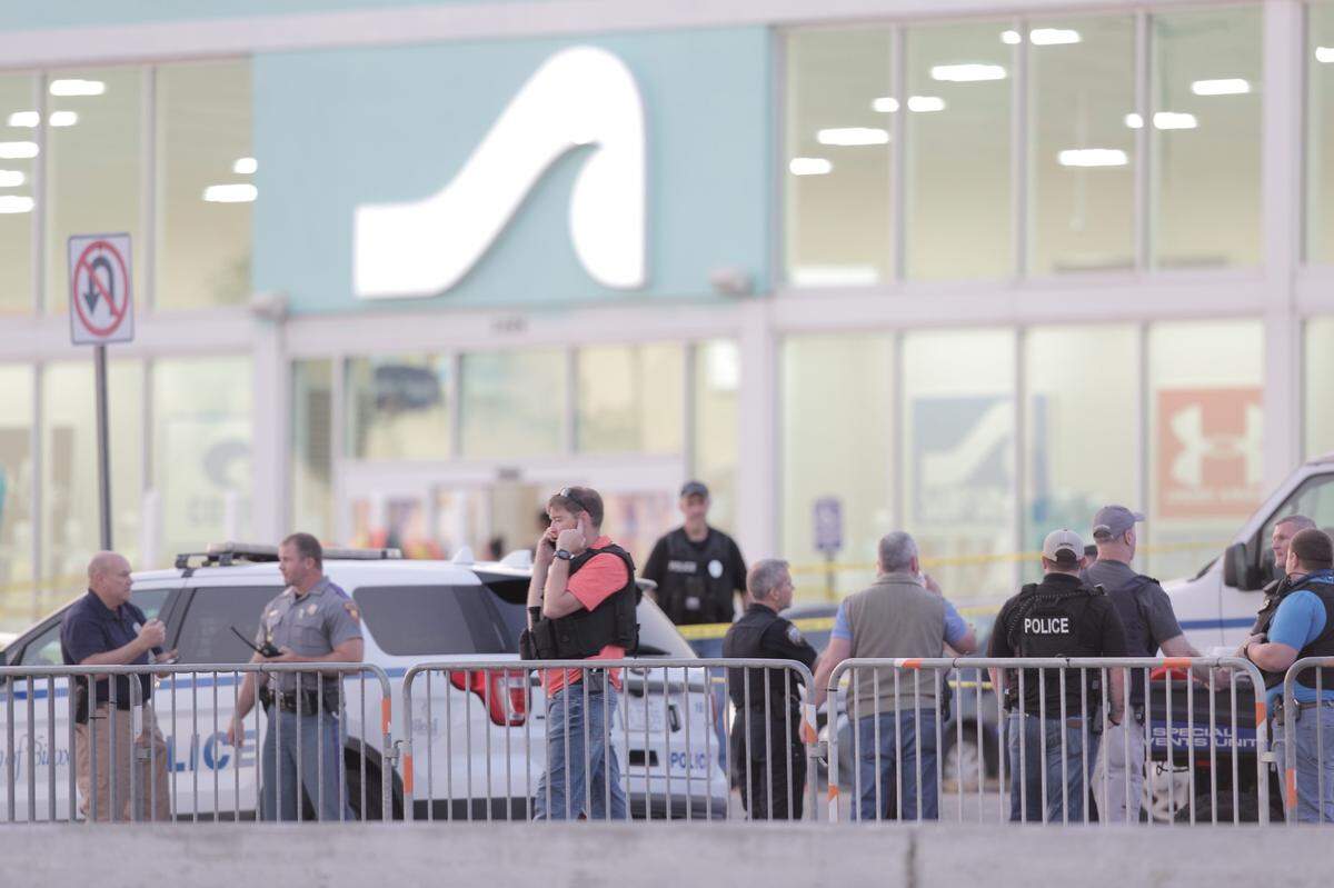 Three were injured, including a Coast police officer, in a shooting outside of Surf Style in Biloxi on U.S. 90 on April 16, 2023