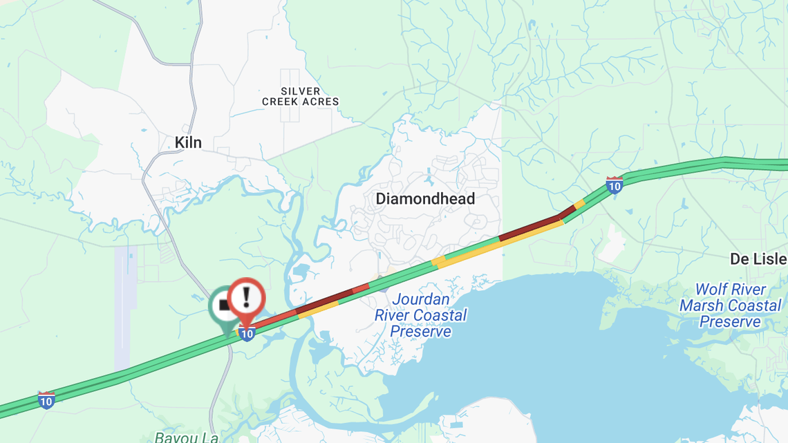 Update: Westbound I-10 drivers in South MS finding problems in 2 counties