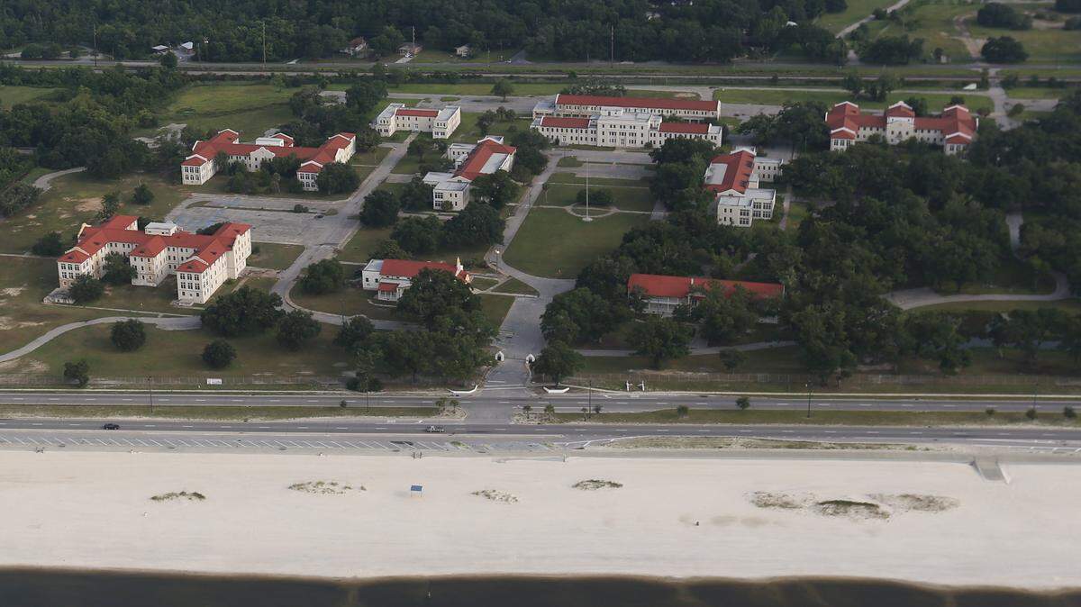 JUSTIN MITCHELL/SUN HERALDThe historic Veteran Affairs property on U.S. 90, deeded to the city of Gulfport and named Centennial Plaza, remains vacant despite plans for a Holiday Inn Resort in two buildings on the property's west side. The project qualifies for historict state tax credits the state Legislature replenished over the weekend.