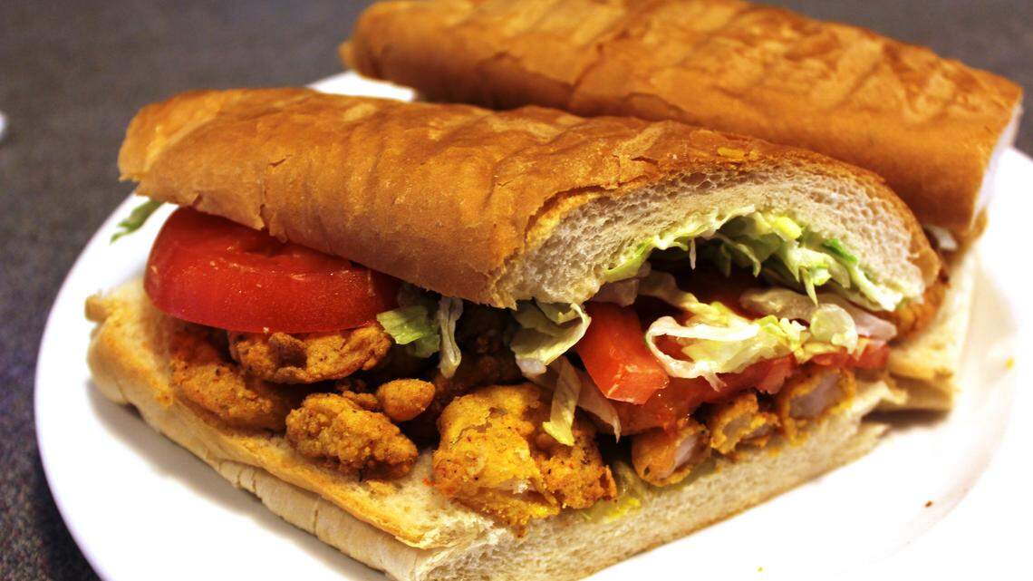 JULIAN BRUNT/SPECIAL TO THE SUN HERALDNothing beats a classic shrimp po-boy.