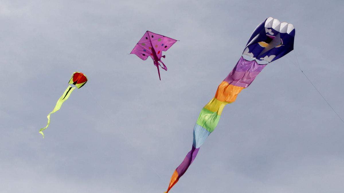 TIM ISBELL/SUN HERALDKites of all shapes and sizes were flying in the brisk northern breeze in Long Beach on Saturday.