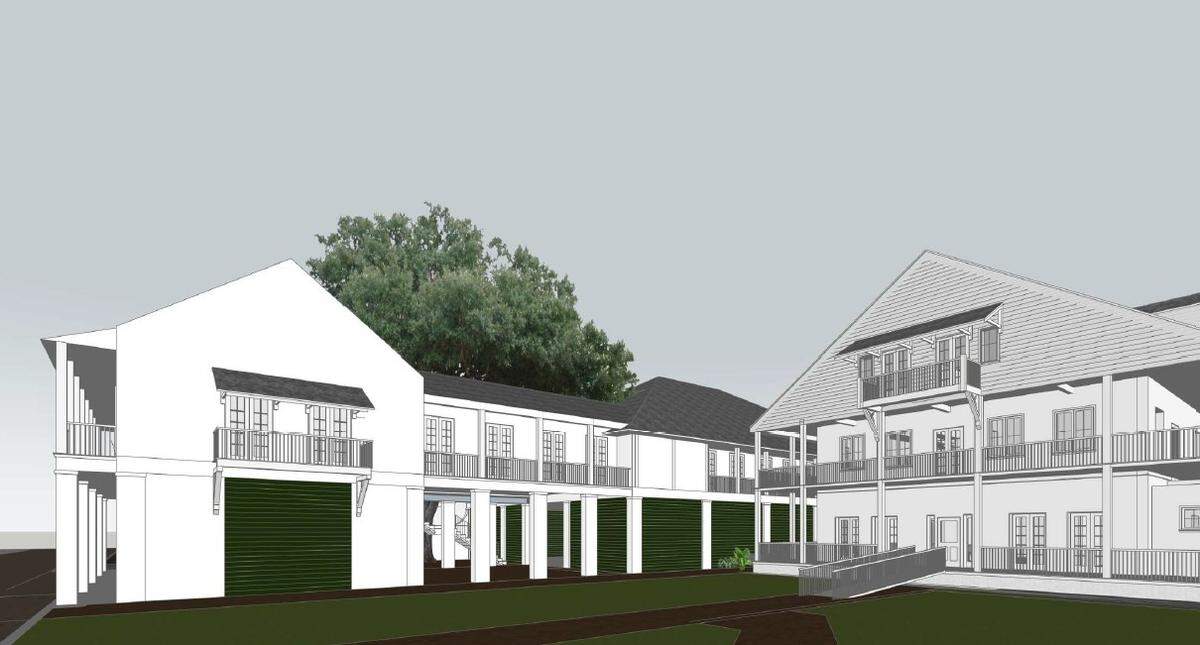 Magnolia Hotel, right, the oldest hotel in South Mississippi, will be joined to Le Magnolia Hotel, a new bed and breakfast inn at the center of downtown Biloxi.