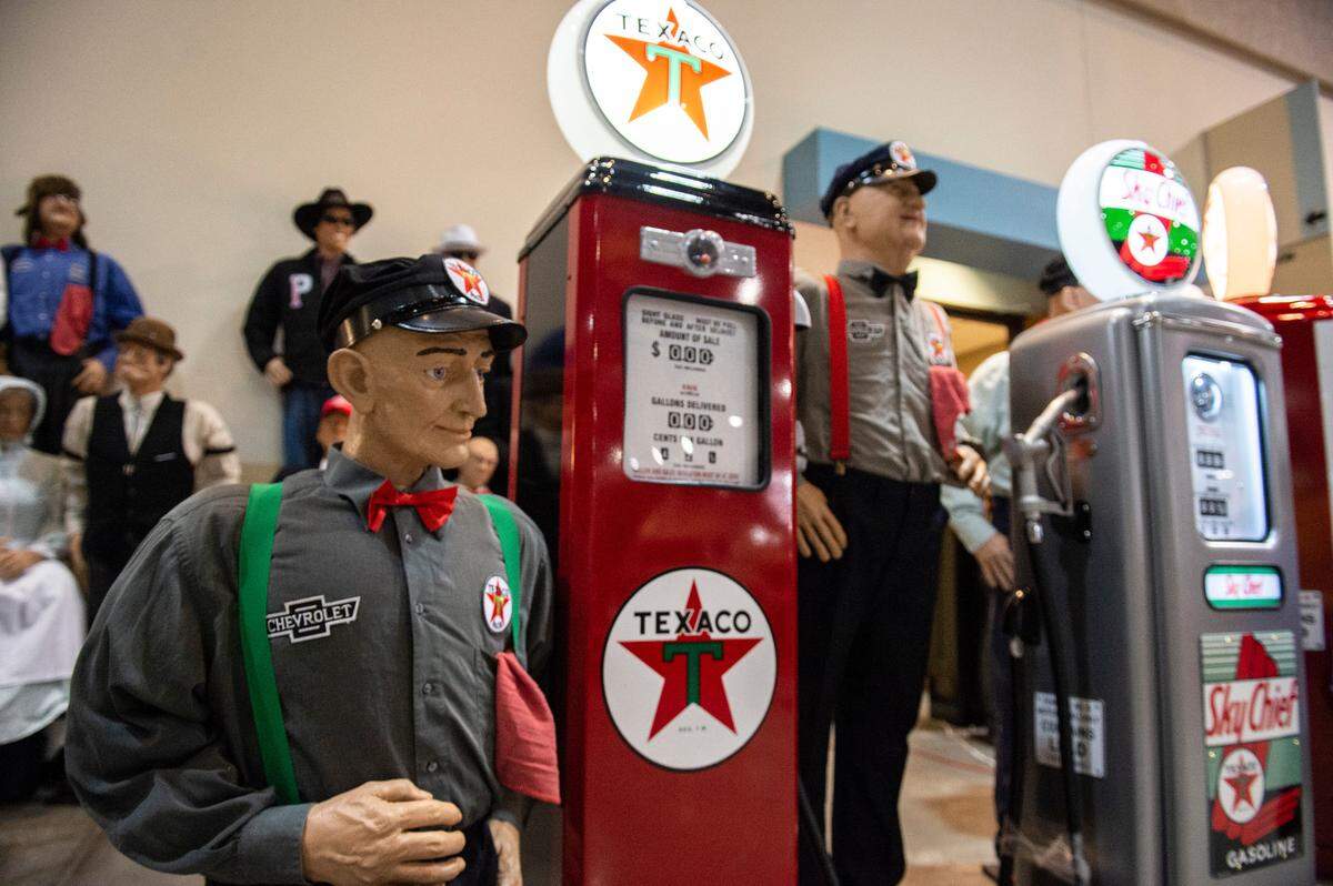 Wax figurines for sale at the Cruisin’ The Coast Swap Meet at the Mississippi Coast Coliseum and Convention Center on Thursday, Oct. 7, 2021.