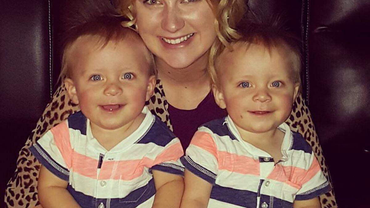 PHOTO COURTESY JESSICA FAVRE 
 Bay St. Louis native Jessica Favre with her twins, Reid and Riley Brown.