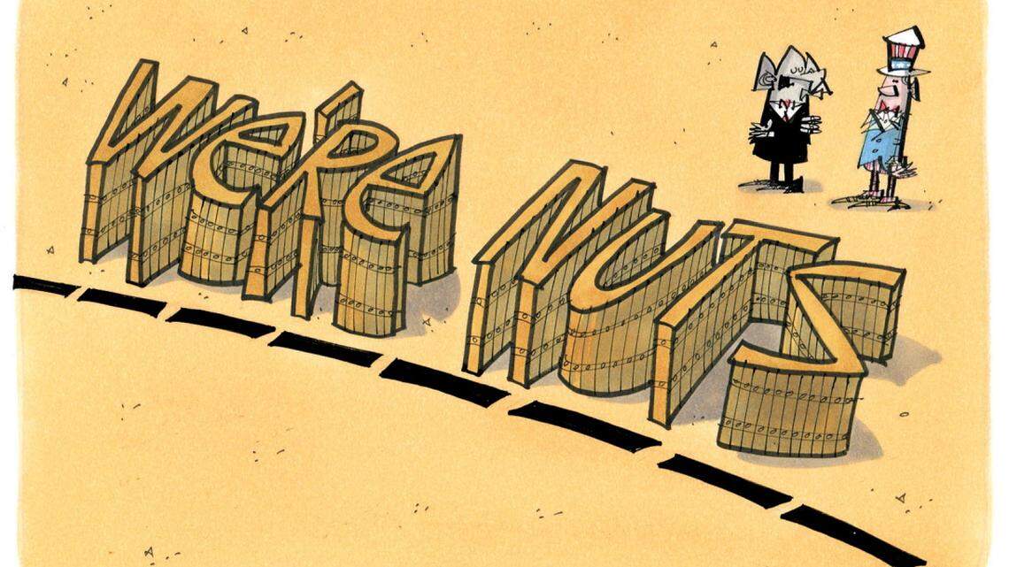 PAUL HAMPTON: Trump's great wall more like a house of cards 