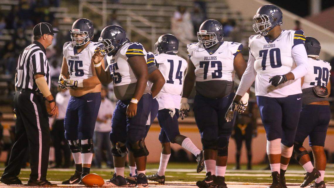 ‘They’re big guys.’ MGCCC football built an offensive line that stands tall on any level.