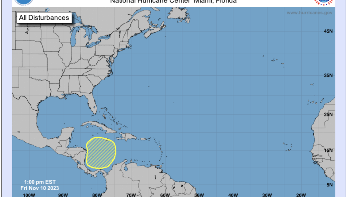 National Hurricane Center keeping eye on potential tropical cyclone in Caribbean