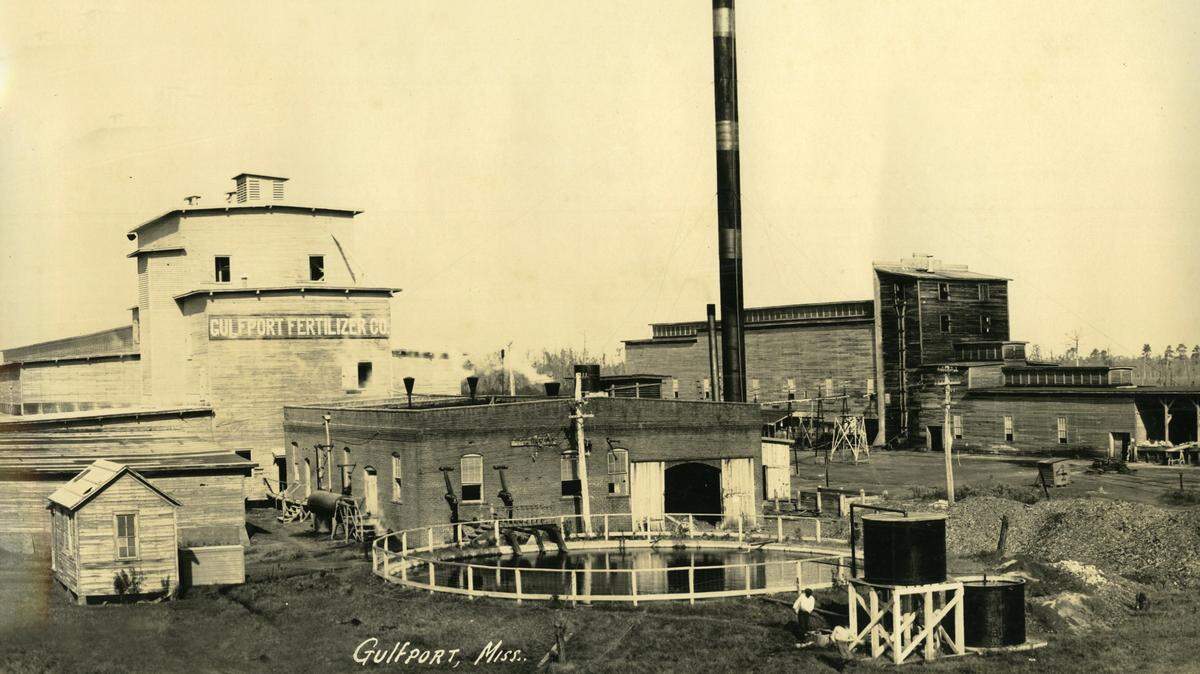 The Gulfport Fertilizer Co. was one of the city’s first industries.