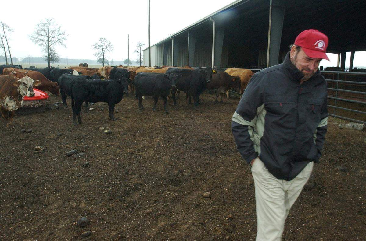 W.C. "Cotton" Fore at one of his cattle farms in Harrison County. Fore says that he's never spent more than three days at any one time away from Harrison County.