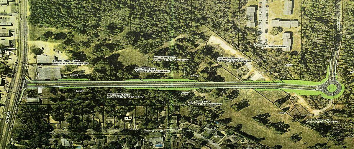 A new road from Pass Road to Eula Street in west Biloxi will create a new entrance to Mississippi Gulf Coast Community College. Phase II of Goose Point development will link to the road.