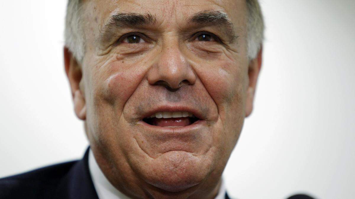 In this Jan. 3, 2011 file photo, Pennsylvania Gov. Ed Rendell makes remarks during a news conference in Philadelphia. The former governor said Donald Trump's past comments on women will likely come back to haunt him because Rendell said "there are probably more ugly women in America than attractive women." The Democrat was offering his thoughts to The Washington Post on the likely Republican nominee's prospects for success in the Philadelphia suburbs when he made the comment. (AP Photo/Matt Rourke, File)