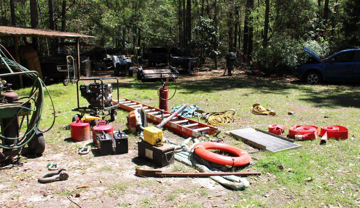 Jackson County Sheriff’s Department recovered a variety of materials allegedly taken from Yates Construction and homes in the Vancleave area. Residents of the area were sharing details and location of thefts on community Facebook pages.