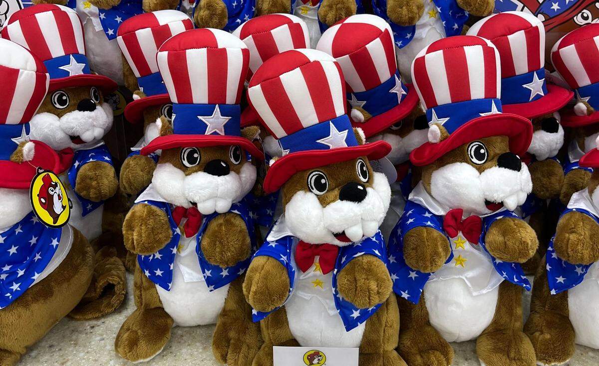 A bevy of Buc-ee’s mascot beavers are on display at a travel center in Texas. Buc-ee’s has started hiring for its new travel center under construction along I-10 in South Mississippi, and has a dress code and other regulations staff must follow.