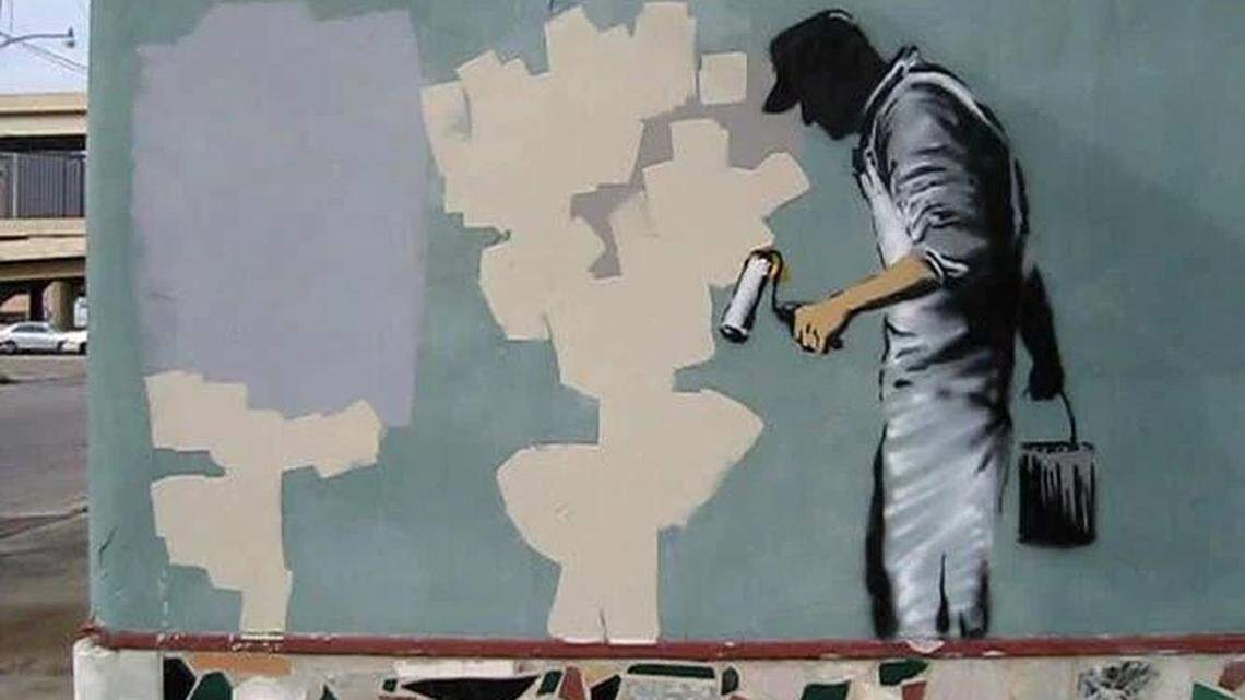 One of New Orleans’ few remaining Banksy paintings is gone after 16 years. But where to?