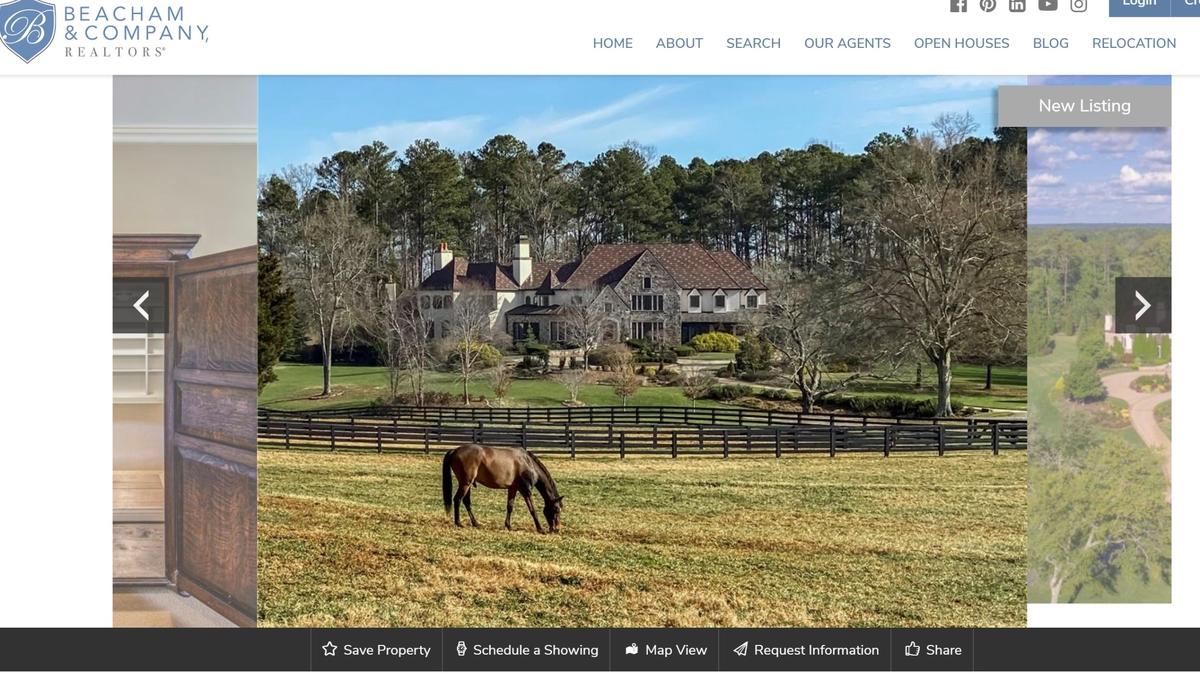 Actor Dwayne “The Rock” Johnson has listed his sprawling equestrian estate in metro-Atlanta for $7.5 million.