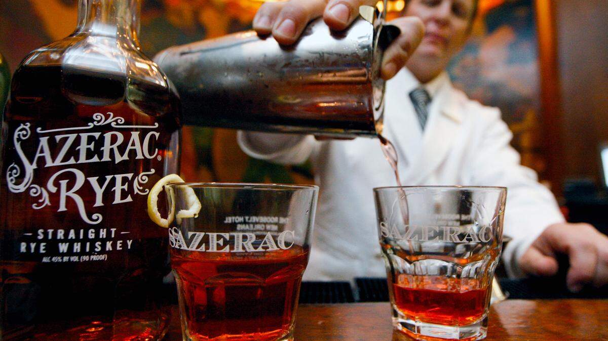 JUDI BOTTONI/AP PHOTO/FILEBartender Timothy Worall prepares a Sazerac cocktail at the Sazerac Bar in The Roosevelt Hotel, New Orleans.