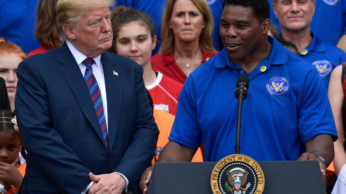 ‘He embodies America First.’ Trump endorses Herschel Walker’s U.S. Senate bid