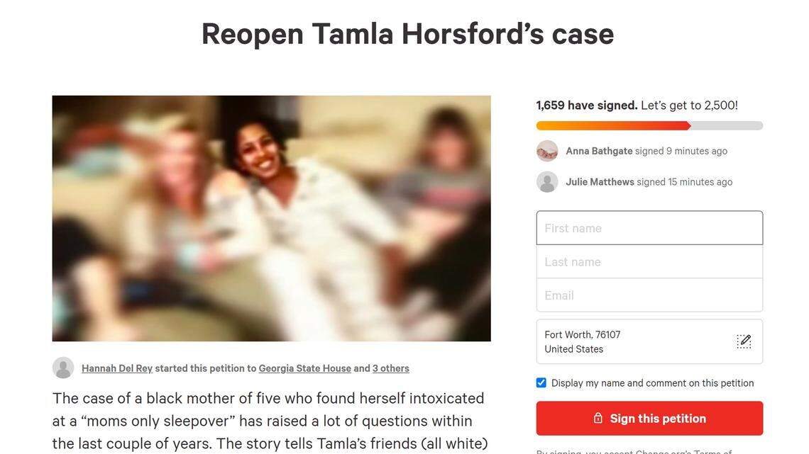 No criminal charges will be filed in the death Tamla Horsford, a mom of six who died at an adult slumber party in 2018, according to the GBI.