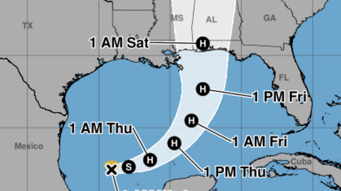 Update: Tropical Storm Isaias strengthening, first watches issued for all of MS Coast