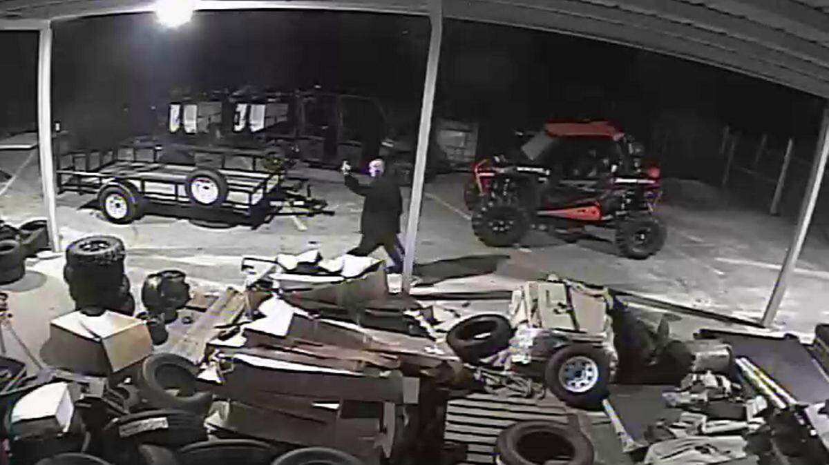 COURTESY OF THE PASCAGOULA POLICE DEPARTMENT Arthur Phillips, an Alabama resident, was captured on a store's video surveillance camera making obscene gestures with his hand. He was arrested Thursday, Nov. 12, on three counts of commercial burglary.